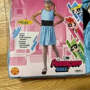 Powerpuff Girls Costume NEW Small 6/6X Bubbles Halloween Kids Dress Goggle